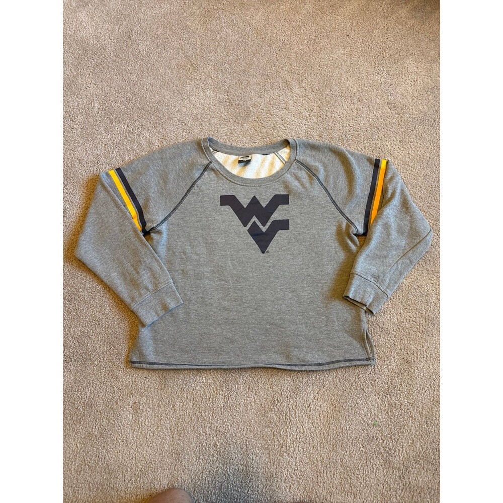 West Virginia Mountaineers Women’s Cropped Sweatshirt Size XL